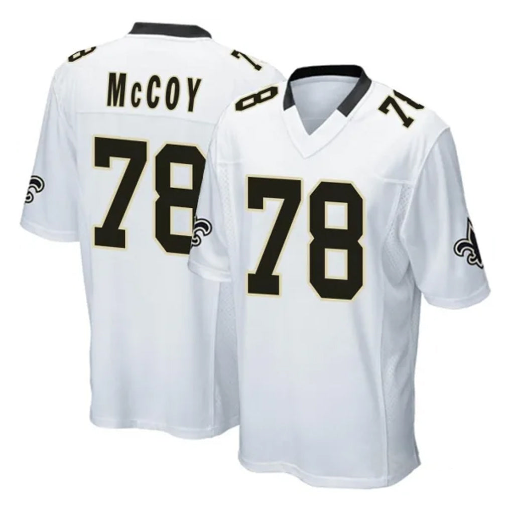 Ndoa NO.Saints #78 Erik McCoy Player White Home Game Stitched Jerseys