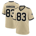 Ndoa NO.Saints #83 Juwan Johnson Player Gold Home Game Stitched Jerseys
