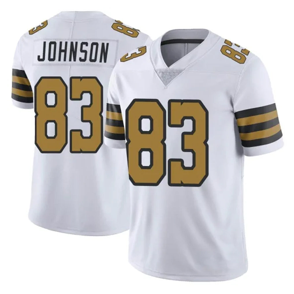 Ndoa NO.Saints #83 Juwan Johnson Player White Limited Color Rush Home Game Stitched Jerseys