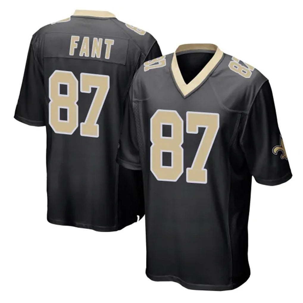 Ndoa NO.Saints #87 Noah Fant Player Black Home Game Stitched Jerseys