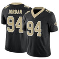 Ndoa NO.Saints #94 Cameron Jordan Player Black Vapor F.U.S.E. Limited Stitched Jerseys