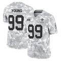 Ndoa NO.Saints #99 Chase Young Player Arctic Camo Salute To Service Limited Game Stitched Jerseys