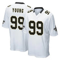 Ndoa NO.Saints #99 Chase Young Player White Home Game Stitched Jerseys