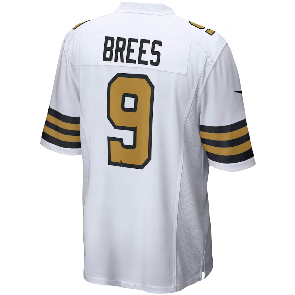 Ndoa NO.Saints #9 Drew Brees White Alternate Game Stitched Jerseys