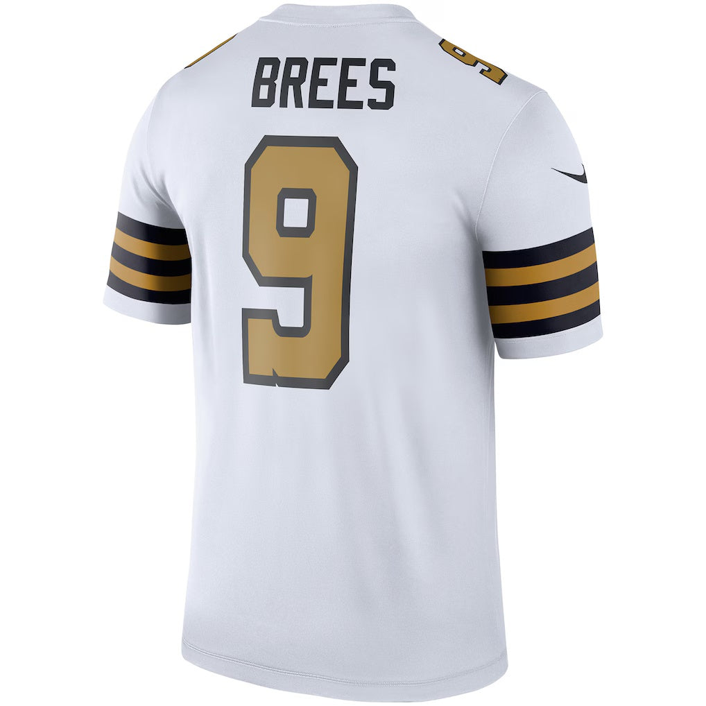 Ndoa NO.Saints #9 Drew Brees White Alternate Legend Player Performance Top Stitched Jerseys