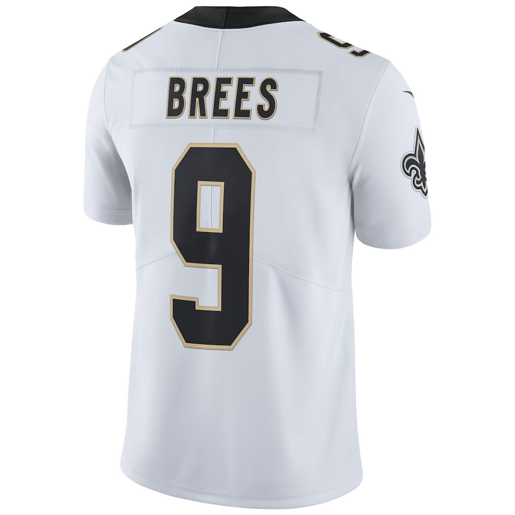 Ndoa NO.Saints #9 Drew Brees White Vapor Untouchable Limited Player Stitched Jerseys