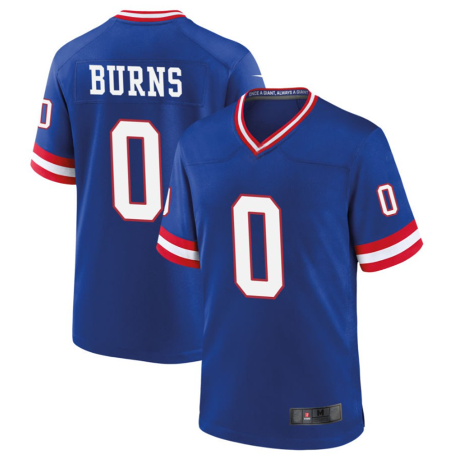 Ndoa NY.Giants #0 Brian Burns Royal Classic Game Player Jersey American Stitched Jerseys