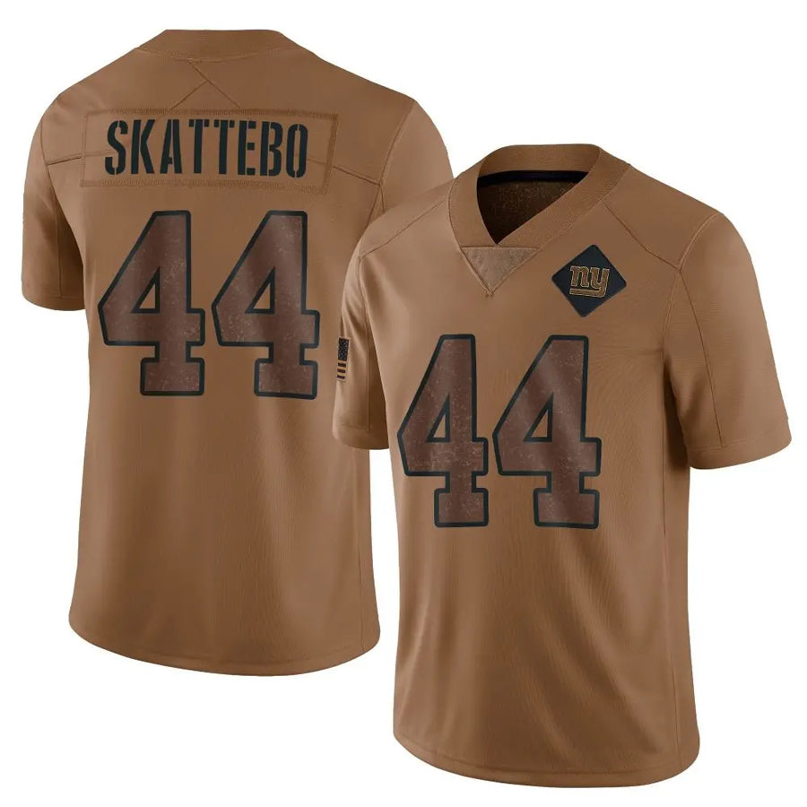 Ndoa NY.Giants #44 Cam Skattebo Player Brown Salute To Service Limited Stitched Jerseys
