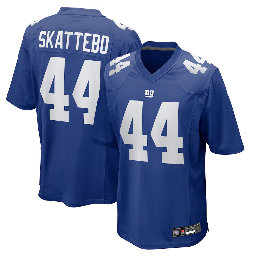 Ndoa NY.Giants #44 Cam Skattebo Player Royal Team Game Football Jerseys