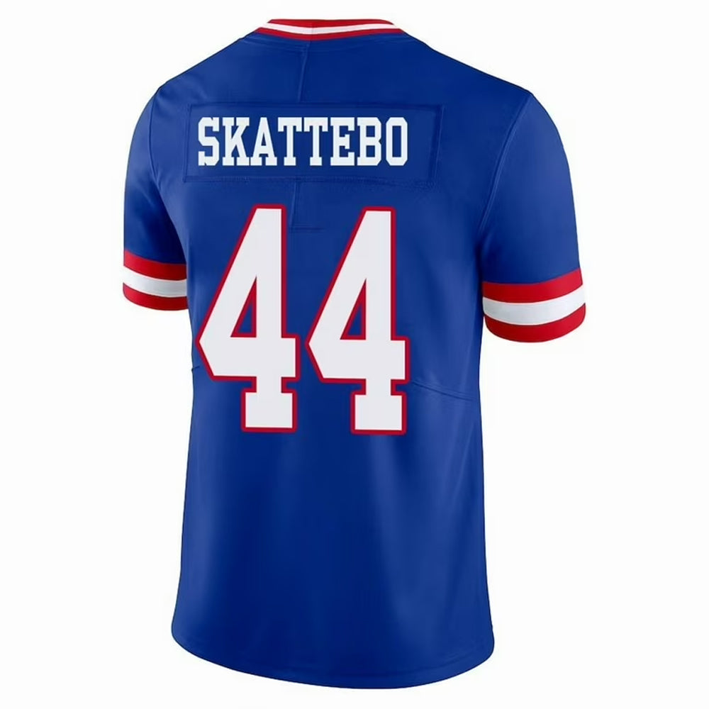 Ndoa NY.Giants #44 Cam Skattebo Player Royal Throwback Vapor Limited Football Jerseys