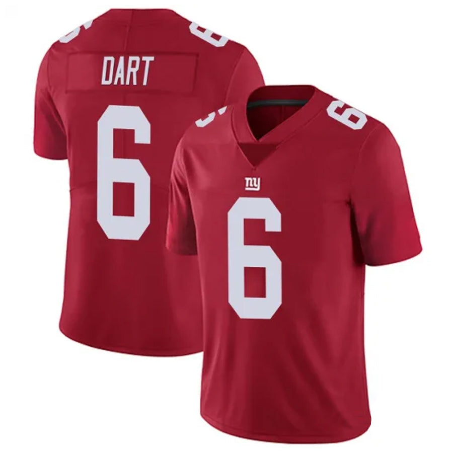 Ndoa NY.Giants #6 Jaxson Dart Player Red Alternate Vapor Limited Stitched Jerseys
