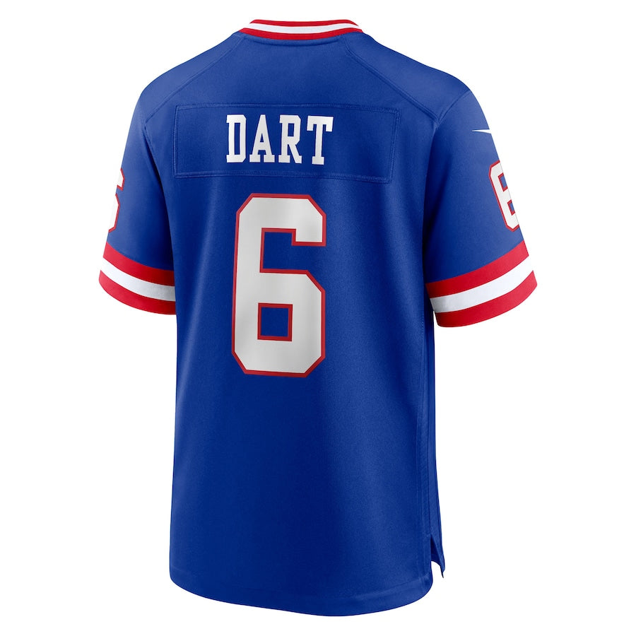 Ndoa NY.Giants #6 Jaxson Dart Player Royal Alternate Classic Game Stitched Jerseys