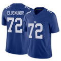 Ndoa NY.Giants #72 Jermaine Eluemunor Player Royal Limited Vapor F.U.S.E. Home Game Stitched Jerseys