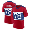 Ndoa NY.Giants #78 Andrew Thomas Player Red Century Home Game Stitched Jerseys