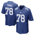 Ndoa NY.Giants #78 Andrew Thomas Player Royal Home Game Stitched Jerseys