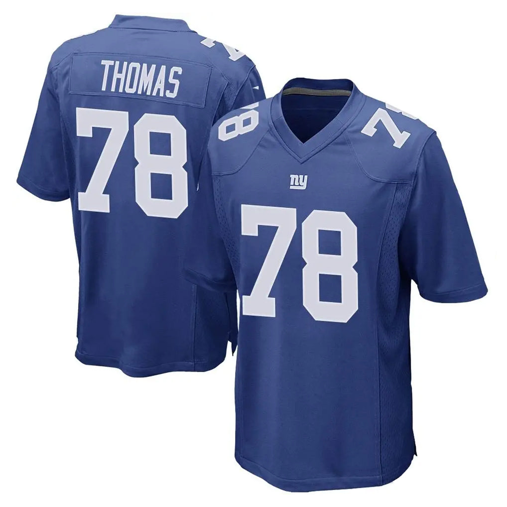 Ndoa NY.Giants #78 Andrew Thomas Player Royal Home Game Stitched Jerseys