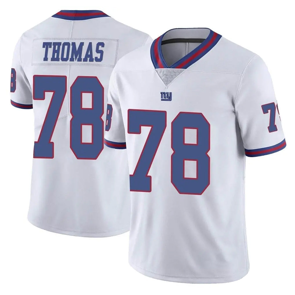 Ndoa NY.Giants #78 Andrew Thomas Player White Color Rush Home Game Stitched Jerseys