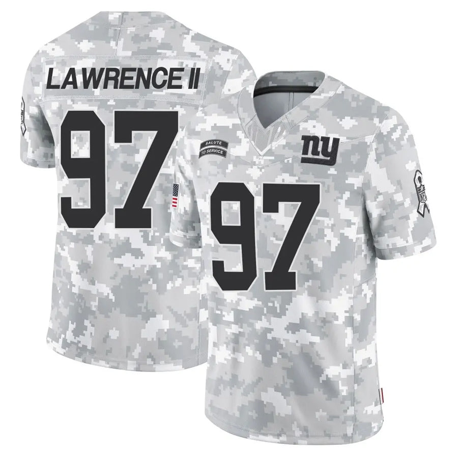 Ndoa NY.Giants #97 Dexter Lawrence II Player Arctic Camo Salute to Service Limited Stitched Jerseys