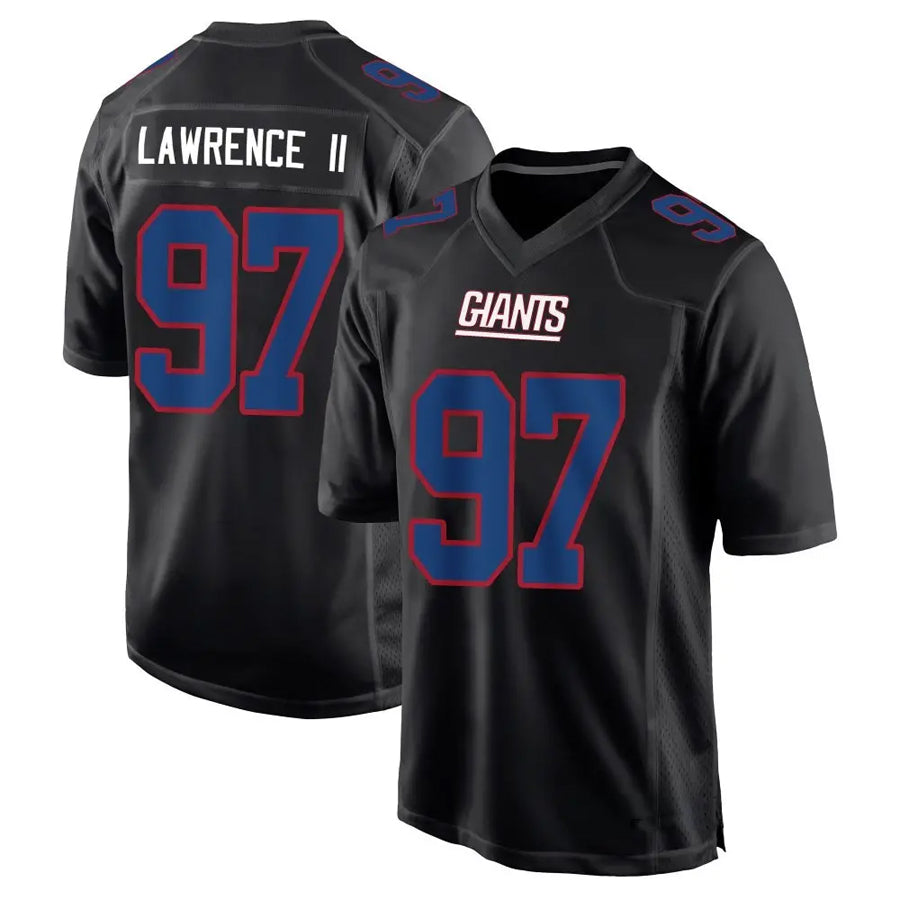 Ndoa NY.Giants #97 Dexter Lawrence II Player Black Carbon Fashion Stitched Jerseys