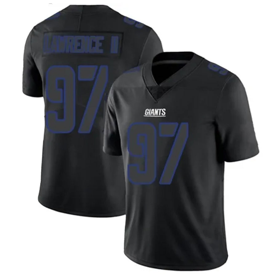 Ndoa NY.Giants #97 Dexter Lawrence II Player Limited Black Impact Stitched Jerseys