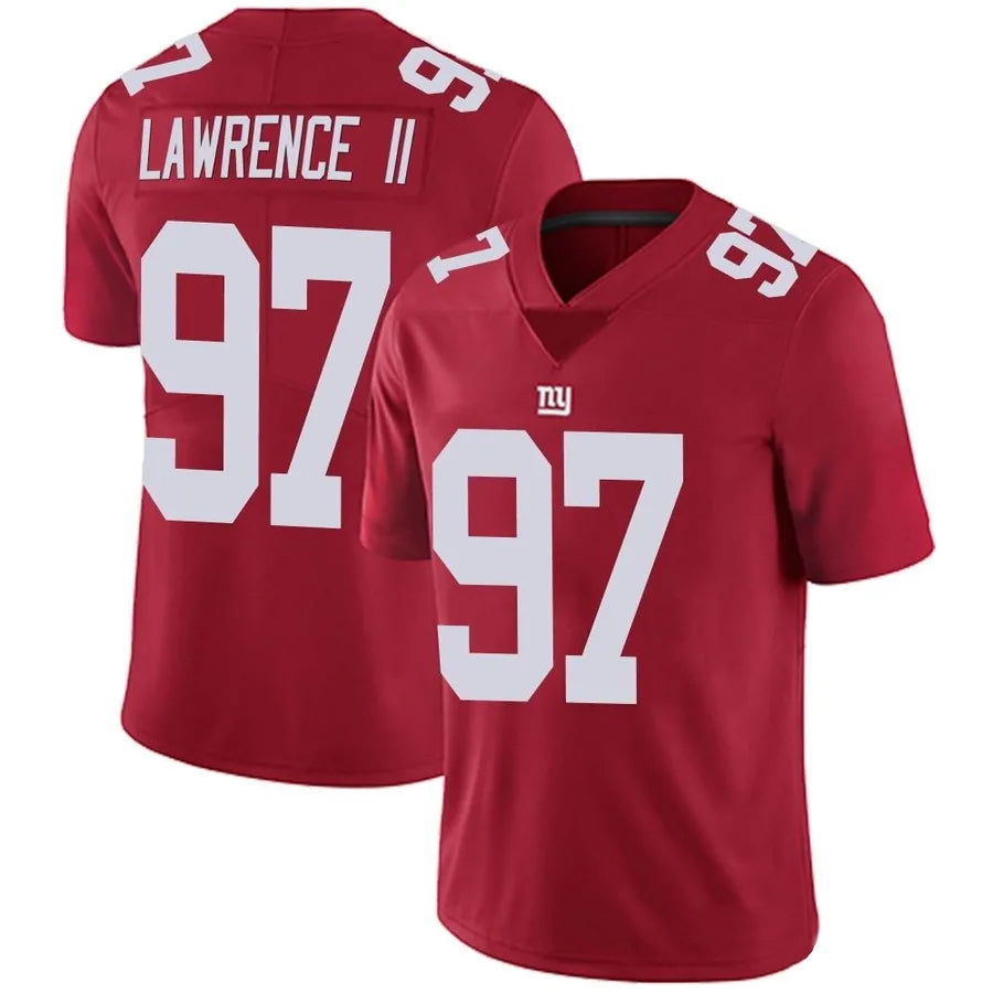 Ndoa NY.Giants #97 Dexter Lawrence II Player Vapor Red Limited Stitched Jerseys