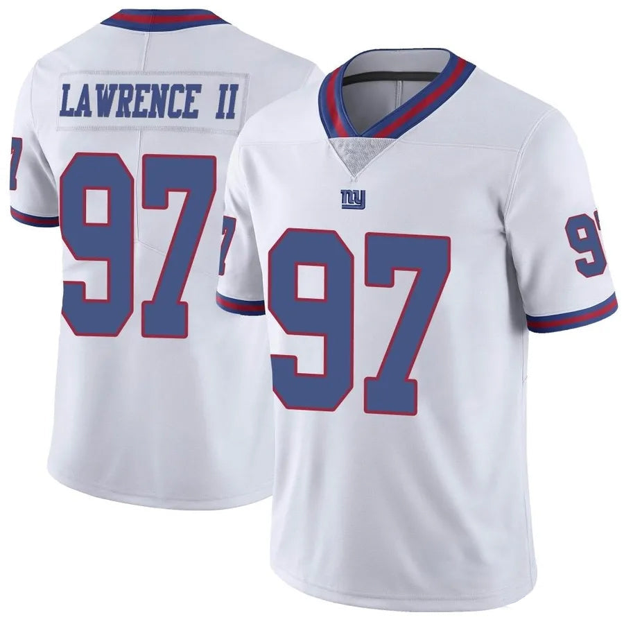 Ndoa NY.Giants #97 Dexter Lawrence II Player Vapor White Limited Stitched Jerseys