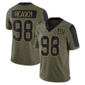 Ndoa NY.Giants #98 DJ Reader Player Olive Salute To Service Limited Game Stitched Jerseys