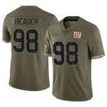 Ndoa NY.Giants #98 DJ Reader Player Olive Salute To Service Limited Stitched Jerseys