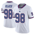 Ndoa NY.Giants #98 DJ Reader Player White Color Rush Home Game Stitched Jerseys