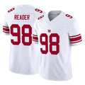 Ndoa NY.Giants #98 DJ Reader Player White Limited Vapor F.U.S.E. Home Game Stitched Jerseys