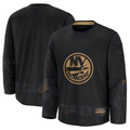 Ndoa NY.Islanders Black 2024 Military Appreciation Practice Jerseys