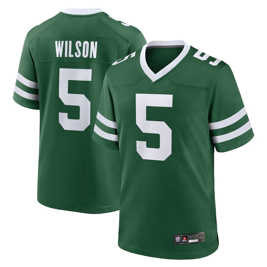 Ndoa NY.Jets Home Game Jerseys - Gotham Green - #5 Garrett Wilson Player Stitched Jerseys