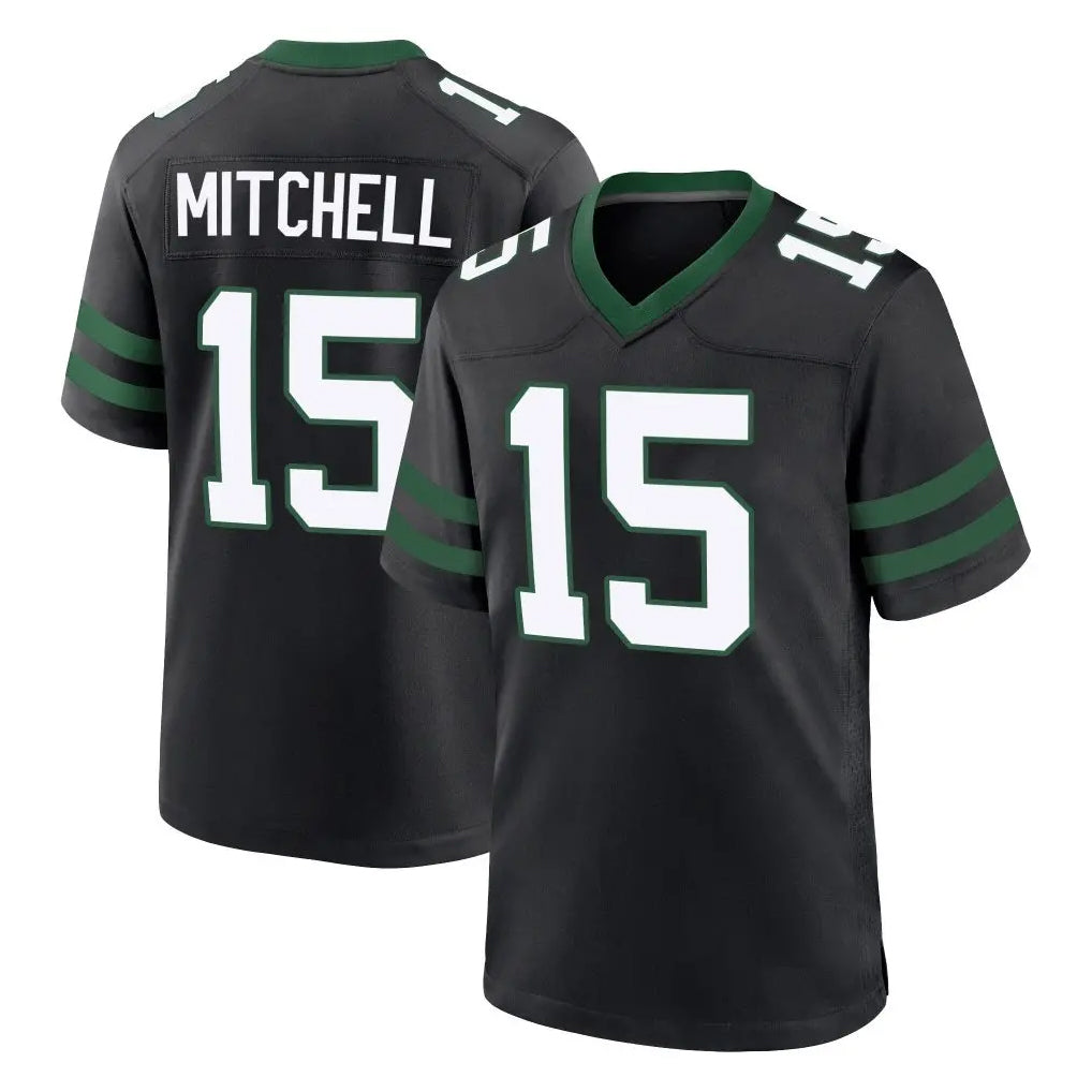 Ndoa NY.Jets #15 Adonai Mitchell Player Black Legacy Home Game Stitched Jerseys