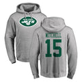 Ndoa NY.Jets #15 Adonai Mitchell Player Gray LOGO Pullover Hoodies Limited Game Stitched Jerseys