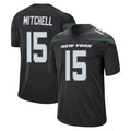 Ndoa NY.Jets #15 Adonai Mitchell Player Stealth Black Home Game Stitched Jerseys