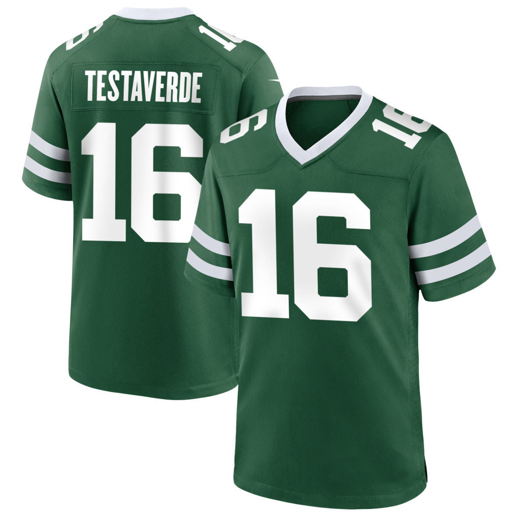 Ndoa NY.Jets #16 Vinny Testaverde Player Green Home Game Stitched Jerseys