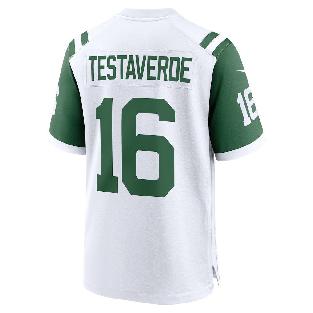 Ndoa NY.Jets #16 Vinny Testaverde White Retired Player Alternate Game Stitched Jerseys
