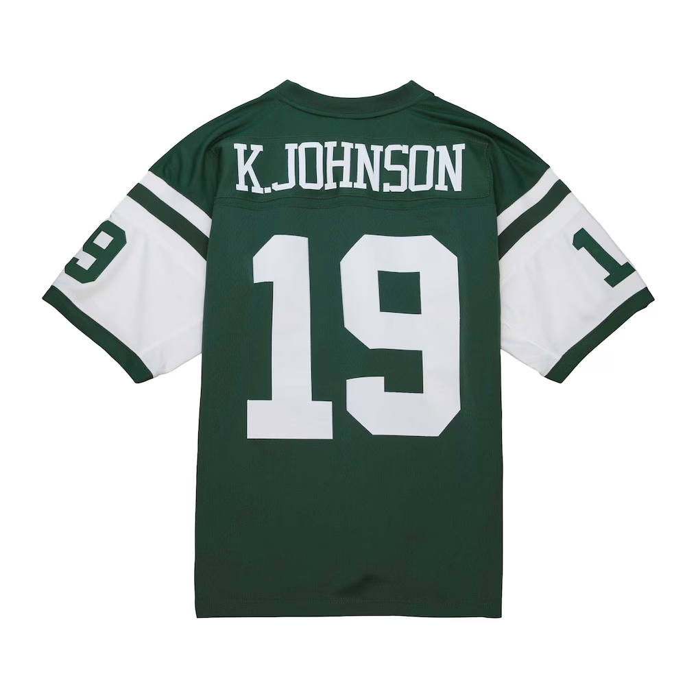 Ndoa NY.Jets #19 Keyshawn Johnson Mitchell & Ness Green Legacy Replica Jersey