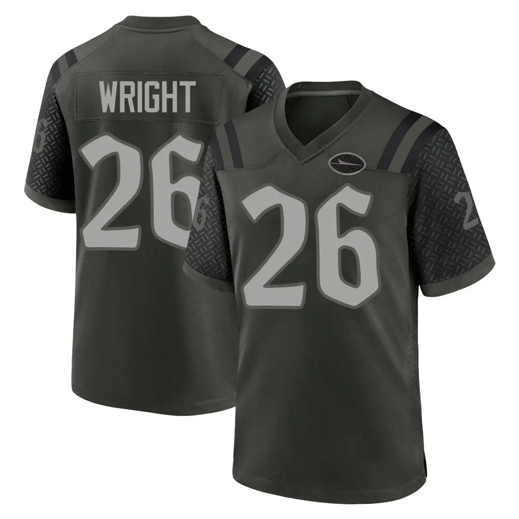 Ndoa NY.Jets #26 Nahshon Wright Player Green 2025 Rivalries Collection Home Game Stitched Jerseys