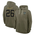 Ndoa NY.Jets #26 Nahshon Wright Player Olive Salute to Service Pullover Hoodies Limited Stitched Jerseys