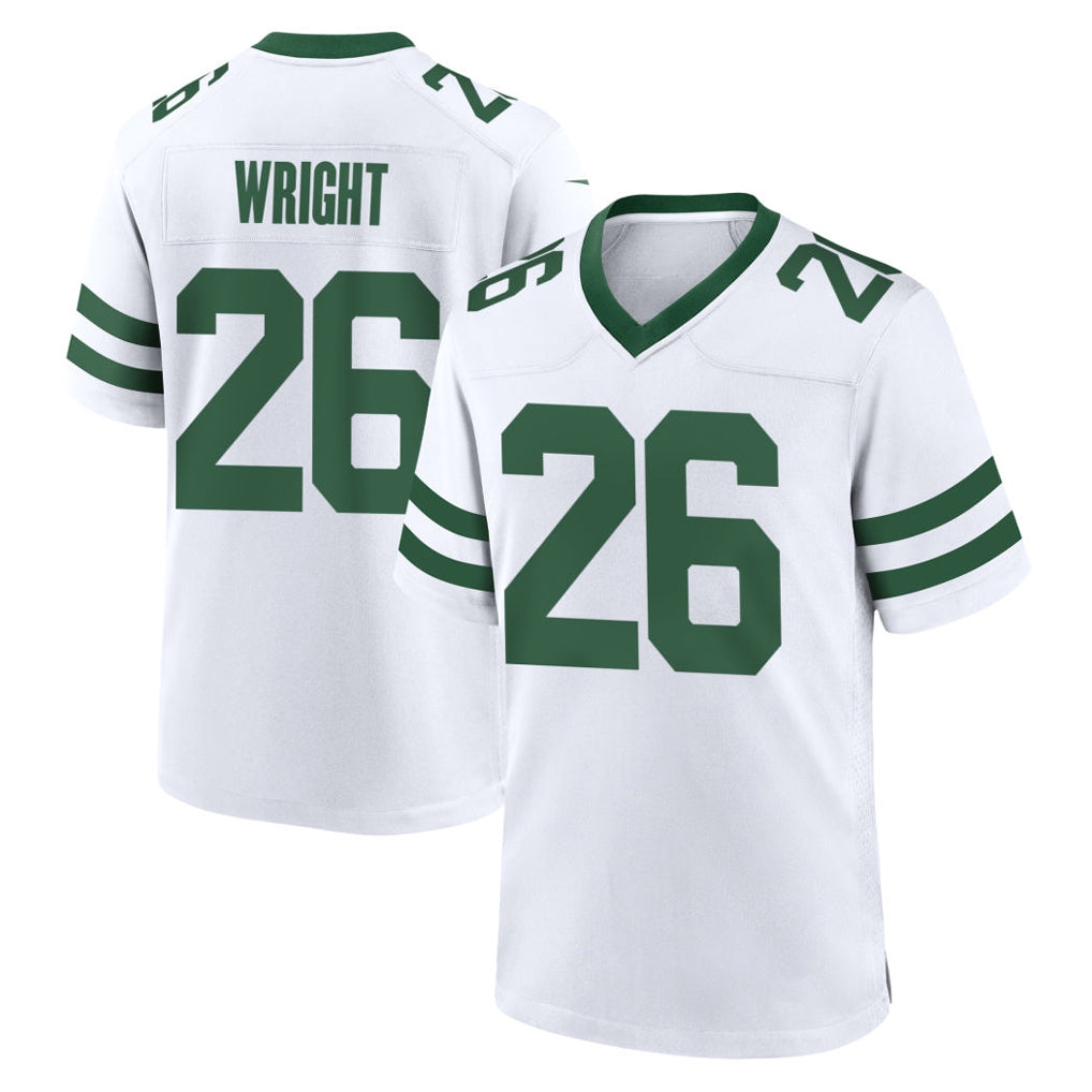 Ndoa NY.Jets #26 Nahshon Wright Player White Legacy Home Game Stitched Jerseys