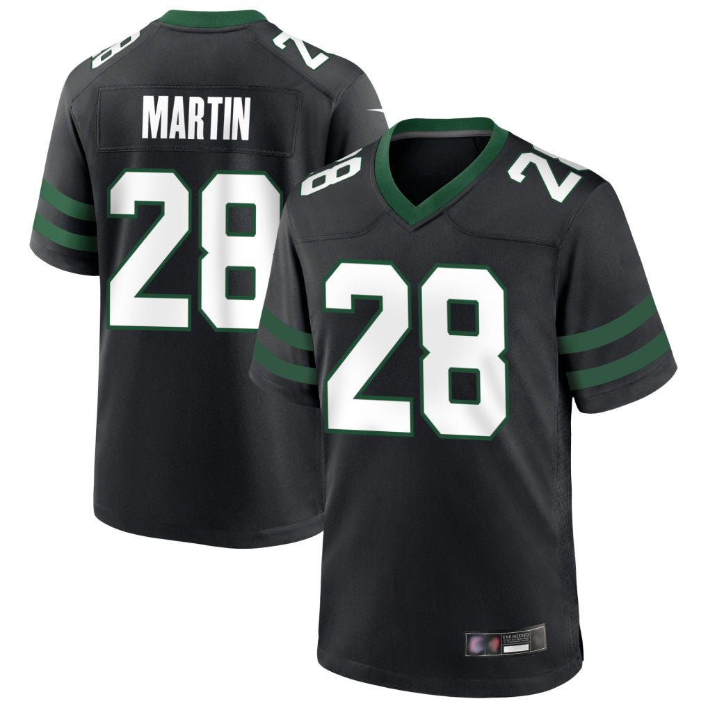 Ndoa NY.Jets #28 Curtis Martin Player Black Home Game Stitched Jerseys