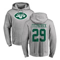 Ndoa NY.Jets #29 Minkah Fitzpatrick Player Gray LOGO Pullover Hoodies Limited Game Stitched Jerseys