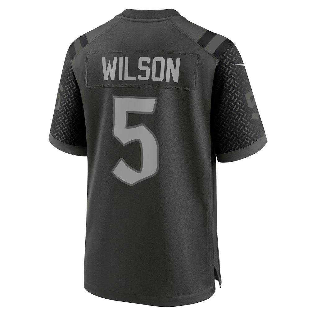 Ndoa NY.Jets #5 Garrett Wilson Player Gotham Green Rivalries Collection Game Stitched Jerseys