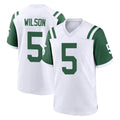 Ndoa NY.Jets #5 Garrett Wilson Player White Classic Home Game Stitched Jerseys