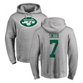 Ndoa NY.Jets #7 Geno Smith Player Gray LOGO Pullover Hoodies Limited Game Stitched Jerseys