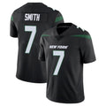 Ndoa NY.Jets #7 Geno Smith Player Stealth Black Limited Vapor Home Game Stitched Jerseys