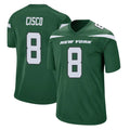 Ndoa NY.Jets #8 Andre Cisco Player Green Home Game Stitched Jerseys