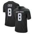 Ndoa NY.Jets #8 Andre Cisco Player Stealth Black Home Game Stitched Jerseys