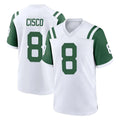 Ndoa NY.Jets #8 Andre Cisco Player White Classic Home Game Stitched Jerseys